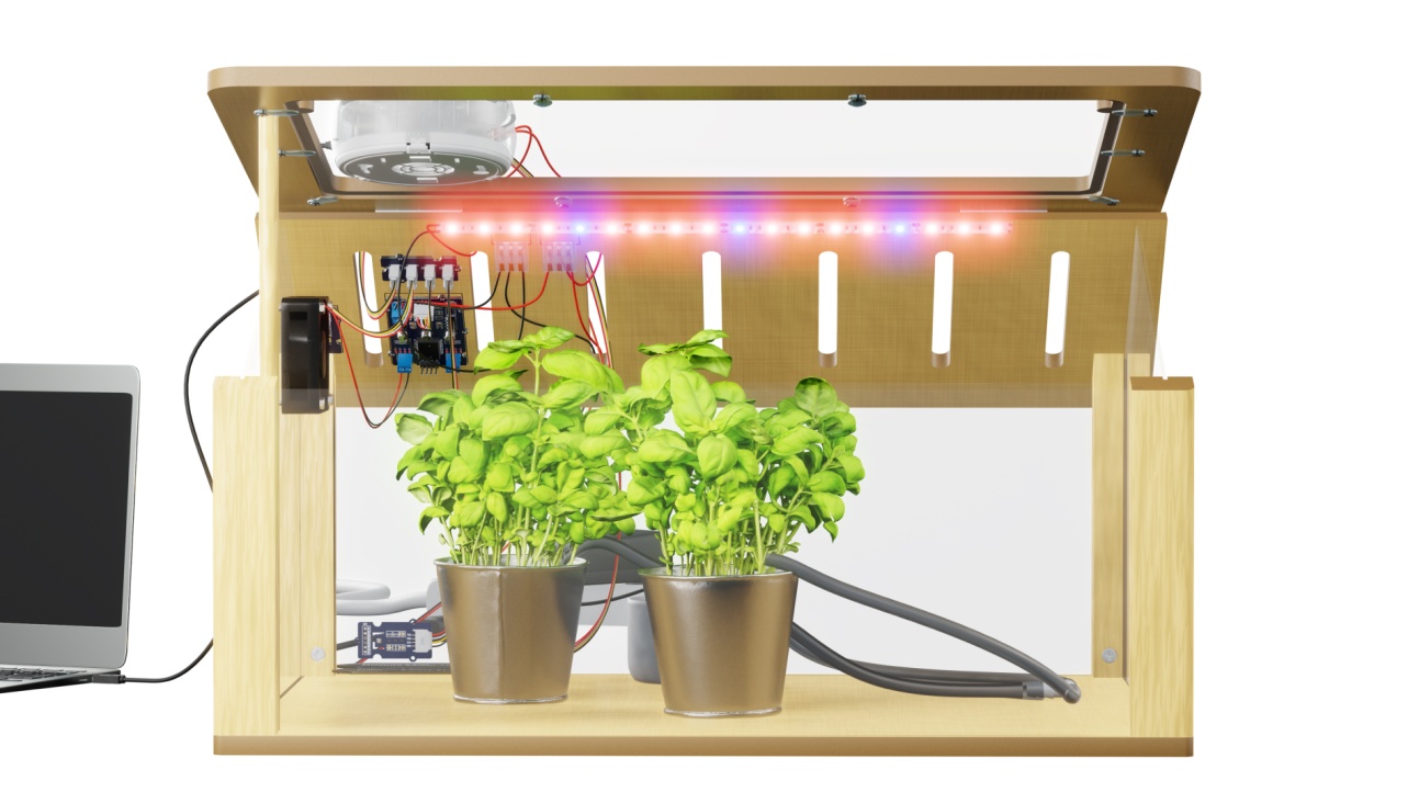 LED en el invernadero