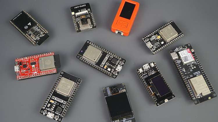 Variedad de placas de desarrollo ESP32