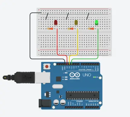 Lee más sobre el artículo Clase 2: LEDs externos, resistencias y tu primer semáforo